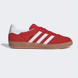 Adidas Gazelle Red and White Sneakers